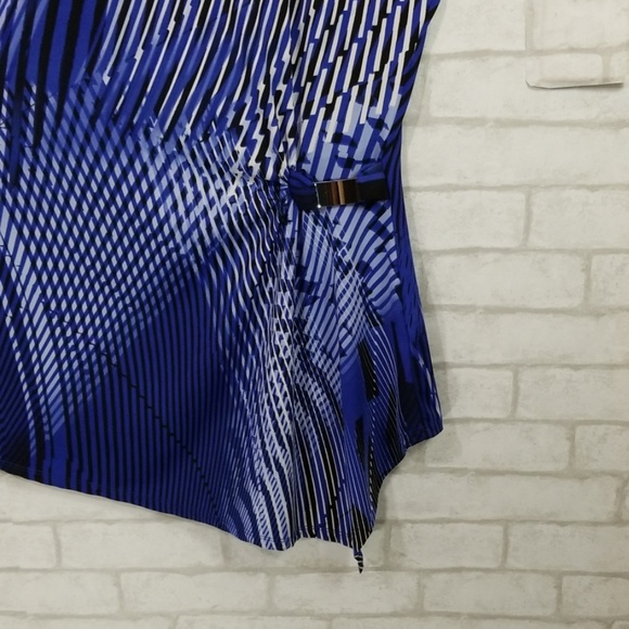 Cato blue asymmetrical blouse size XL - Picture 2 of 6